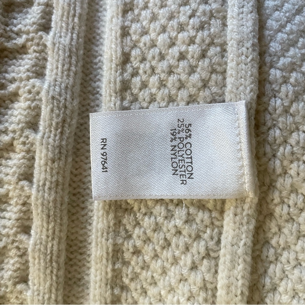 J. Jill Cream Double-Breasted Knit Cardigan - Picture 5 of 5